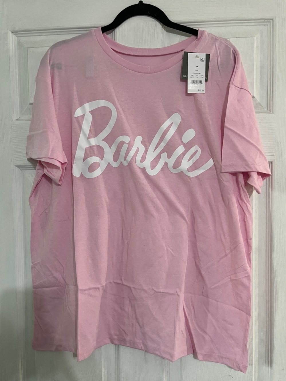 Barbie Light Pink Logo Tee